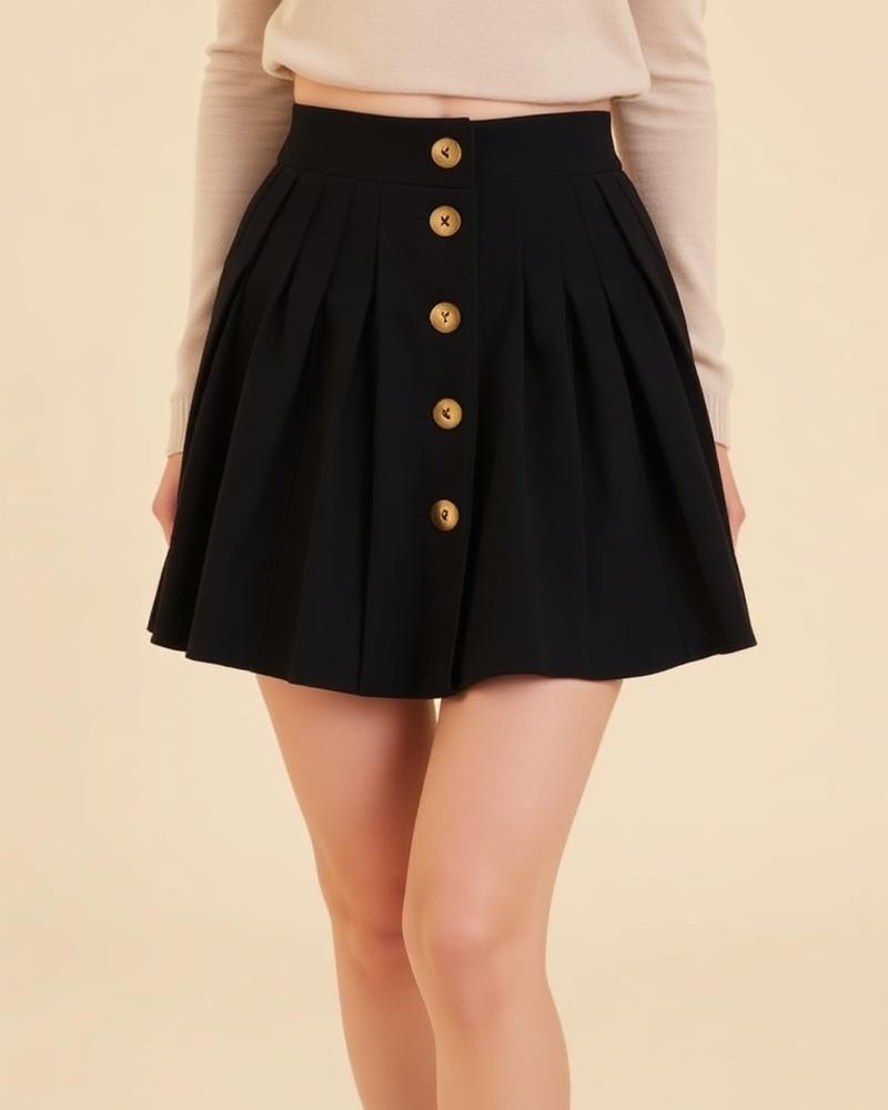 Quinn Pleated Short
